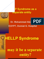 HELLP Syndrome As A Separate Entity: Dr. Mohammed Abdalla EGYPT, Domiat G. Hospital
