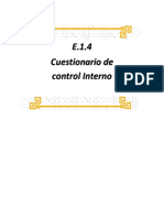 E.1.4 Cuestionario de Control Interno