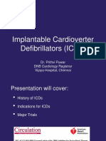 Implantable Cardioverter Defibrillators (Icds) : Dr. Prithvi Puwar DNB Cardiology Registrar Vijaya Hospital, Chennai