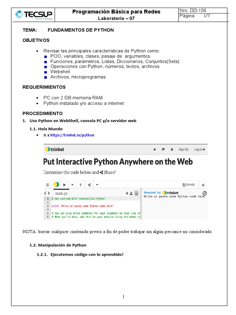 Fundamentos de Python y POO | PDF | Objeto (informática) | Programación ...