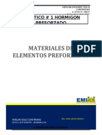 Materiales de Elementos Preforzados