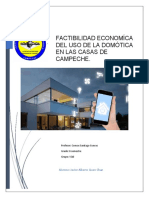Factibilidad Economíca Del Uso de La Domótica en Las Casas de Campeche