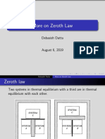 More On Zeroth Law