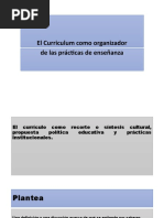 El Curriculum Como Organizador