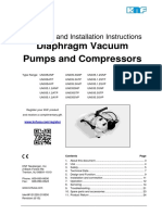 Diaphragm Vacuum Pumps and Compressors: Operating and Installation Instructions