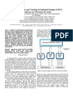 Implementation and Testing of Optimal Design of RTU Hardware For Wireless SCADA