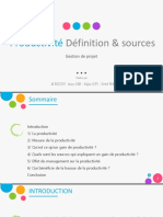 Exposé PPT Productivité Déf & Sources PDF
