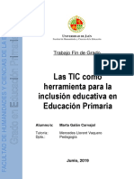 TFG Las TIC Como Herramienta para La Educacin Inclusiva en Educacin Primaria PDF