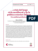 Crisis Del Largo Ciclo Neoliberal y de La Politica Exterior Chilena - Marcos Robledo - Fundacion Carolina - Inteligencia Alemana PDF