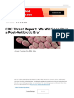 CDC Threat Report - 'We Will Soon Be in A Post-Antibiotic Era' - WIRED