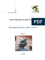 Filosofías de La Educación - Grupo 2