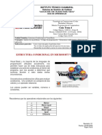 Guia Tema 4 - Estructura Condicional en Visual Basic Grupo B PDF