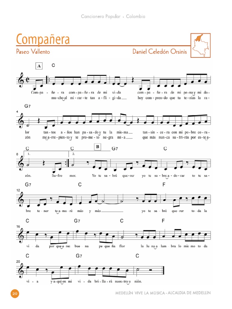 Compañera Partitura | PDF