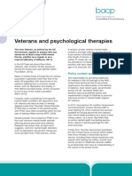 Bacp Veterans and Psychological Therapies Briefing Dec15 PDF