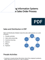Marketing Information Systems and The Sales Order Process
