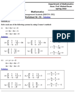 Worksheet 5 - Solution