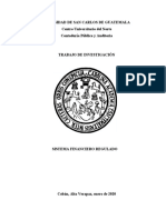 Investigacion #4 SISTEMA FINANCIERO REGULADO