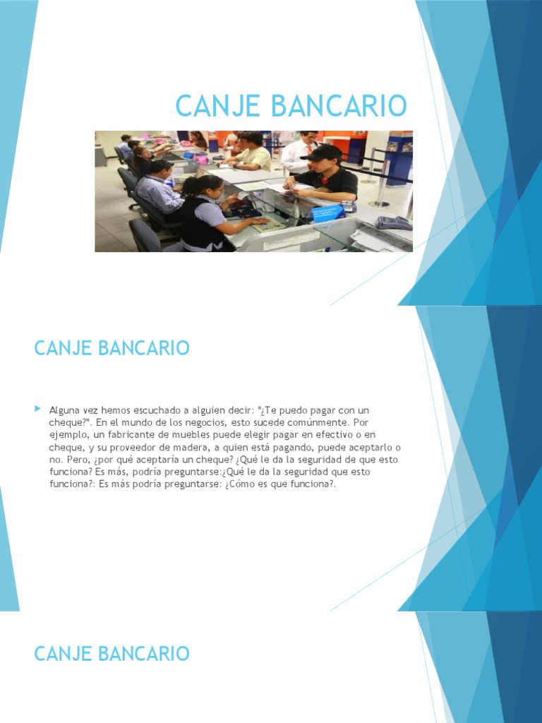 Proceso de Canje Bancario en Colombia | PDF | Cheque | Bancos