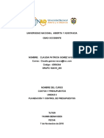 Unidad 2 Planeación y Control de Presupuestos-Costos y Presupuesto