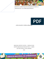 Cuadro Comparativo. Identificar Textos Escritos Según La Organización y Su Forma de Expresión