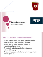 OOD Echnology: Food Preservation
