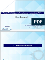 Pautas Formulación Evaluación de PIP S Marco Conceptual