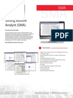 Datasheet Software Strong Motion Analyst Sma