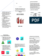 TRIPTICO EXTINTORES Equipo Contra Incendio