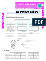 Ficha Que Es Un Articulo para Quinto de Primaria