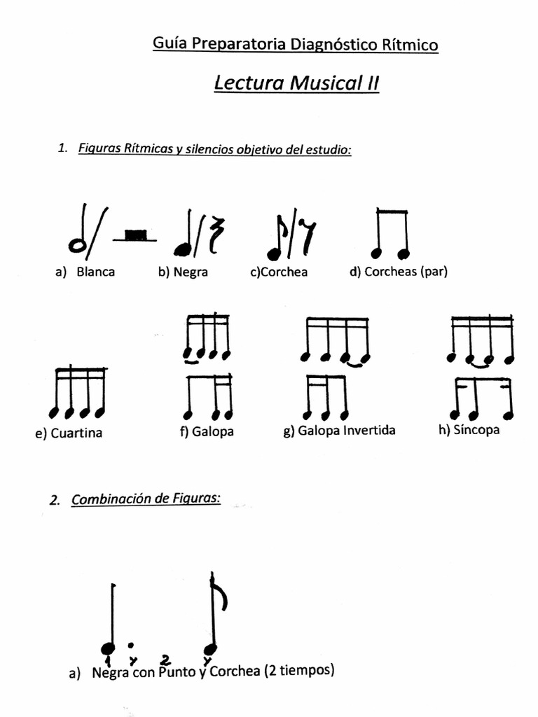 Material Lectura Musical - Ritmico | PDF