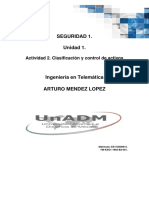 Seguridad 1. Unidad 1.: Actividad 2. Clasificación y Control de Activos