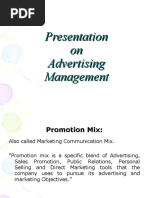 Presentation On Advertising Management