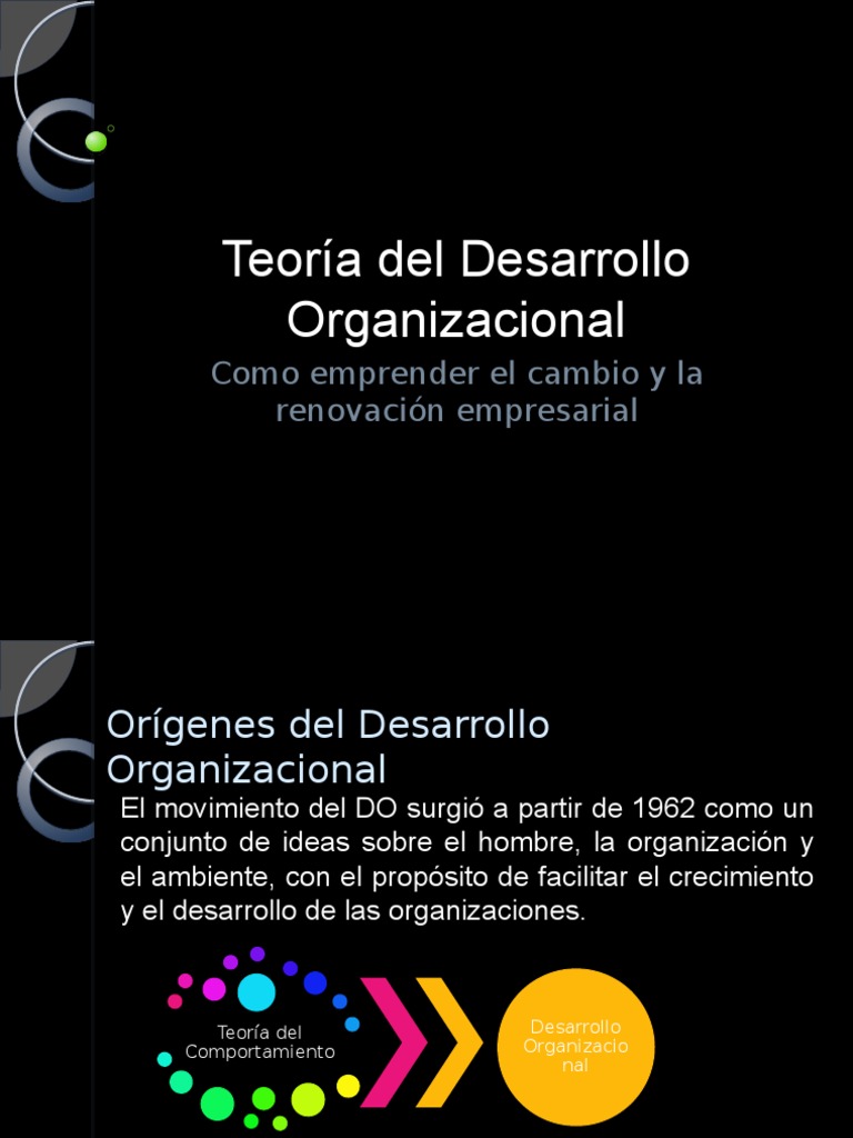 Teoría Del Desarrollo Organizacional | PDF | Teoría de decisiones ...