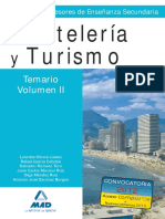 Vol2 TEMARIO CUERPO DE PROFESORES ENSEÑANZA SECUNDARIA. HOSTELERIA Y TURISMO.