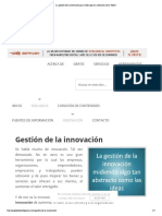 Medidas gestion de la innovacion