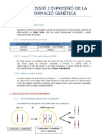 I. Transmissió I Expressió de La Informació Genètica