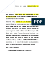 Tarea 3. Estudio. Caso Declaración de Ausencia.