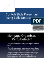 Contoh Slide Presentasi Yang Baik Dan Menarik