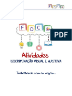 Alfabetização DISCRIMINAÇÃO VISUAL E AUDITIVA PDF