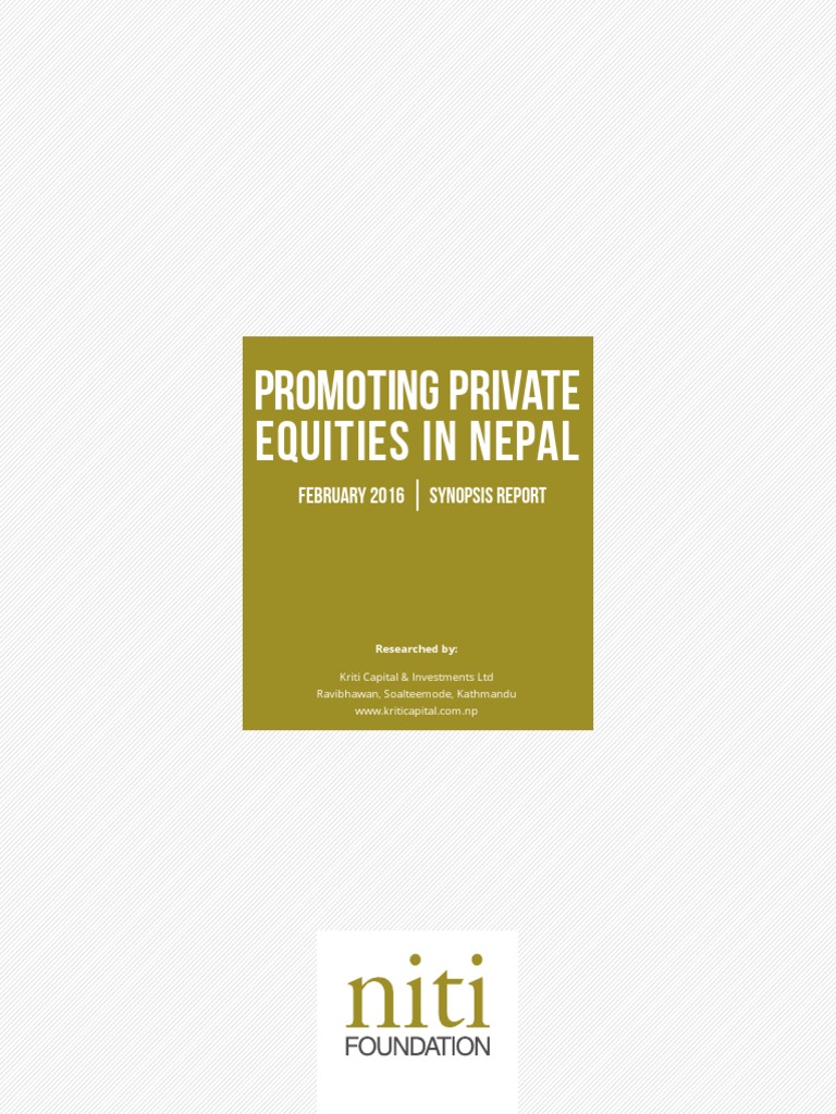Private Equity Landscape in Nepal | PDF | Investor | Investing