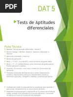 Test de Aptitudes Diferenciales DAT 5 | PDF | Inteligencia | Analogía