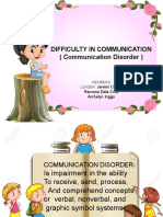 Difficulty in Communication