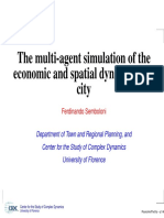 Multiagent Simulation of The Economic and The Spatial Dynamics of A City