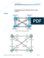 Chapter 7 Lab 7-1, Synchronizing Campus Network Devices Using Network Time Protocol (NTP)