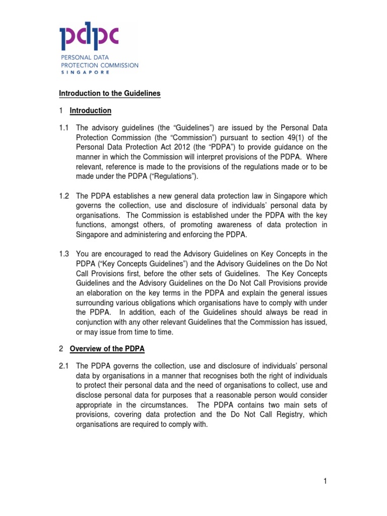 Introduction To The Guidelines | PDF | Information Privacy | Discovery ...