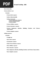 Manufacturing - Actual Costing - JBJ