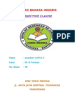 Tugas Bahasa Inggris: Adjective Clause