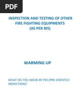 Inspection & Testing of Other Fire Fighting Equipments