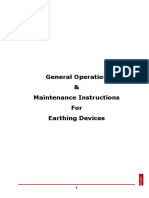 General Operation & Maintenance Instructions For Earthing Devices
