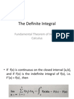 Fundamental Theorem of Integral Calculus